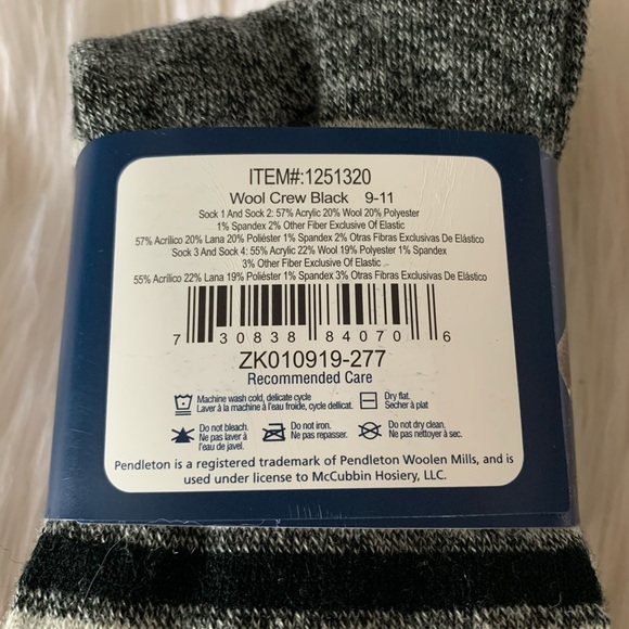 Last pack-Pendleton Wool Blend Womens Socks - Picture 4 of 5